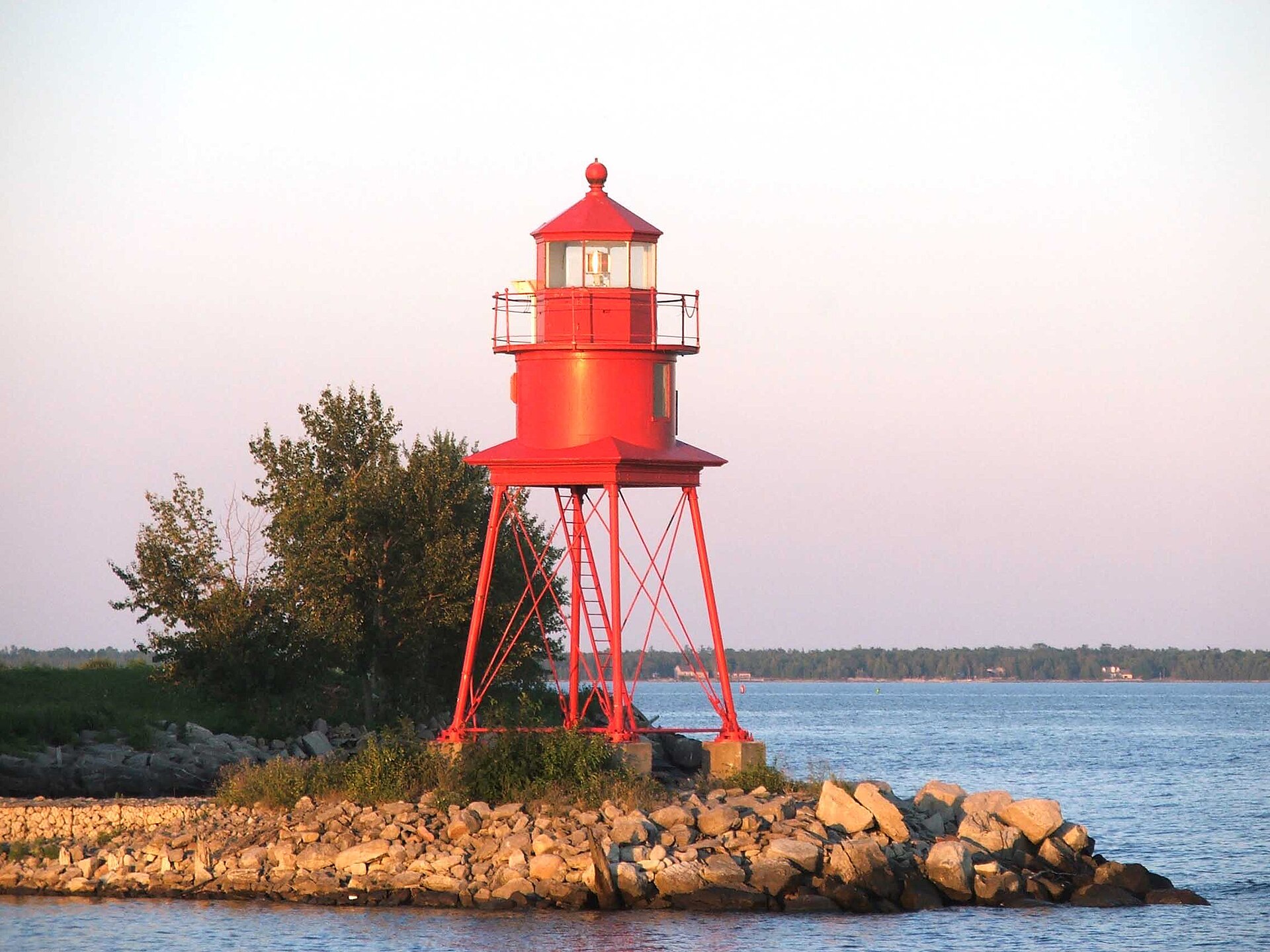 Alpena Pier Light at Thunder Bay, Alpena, Michigan.
