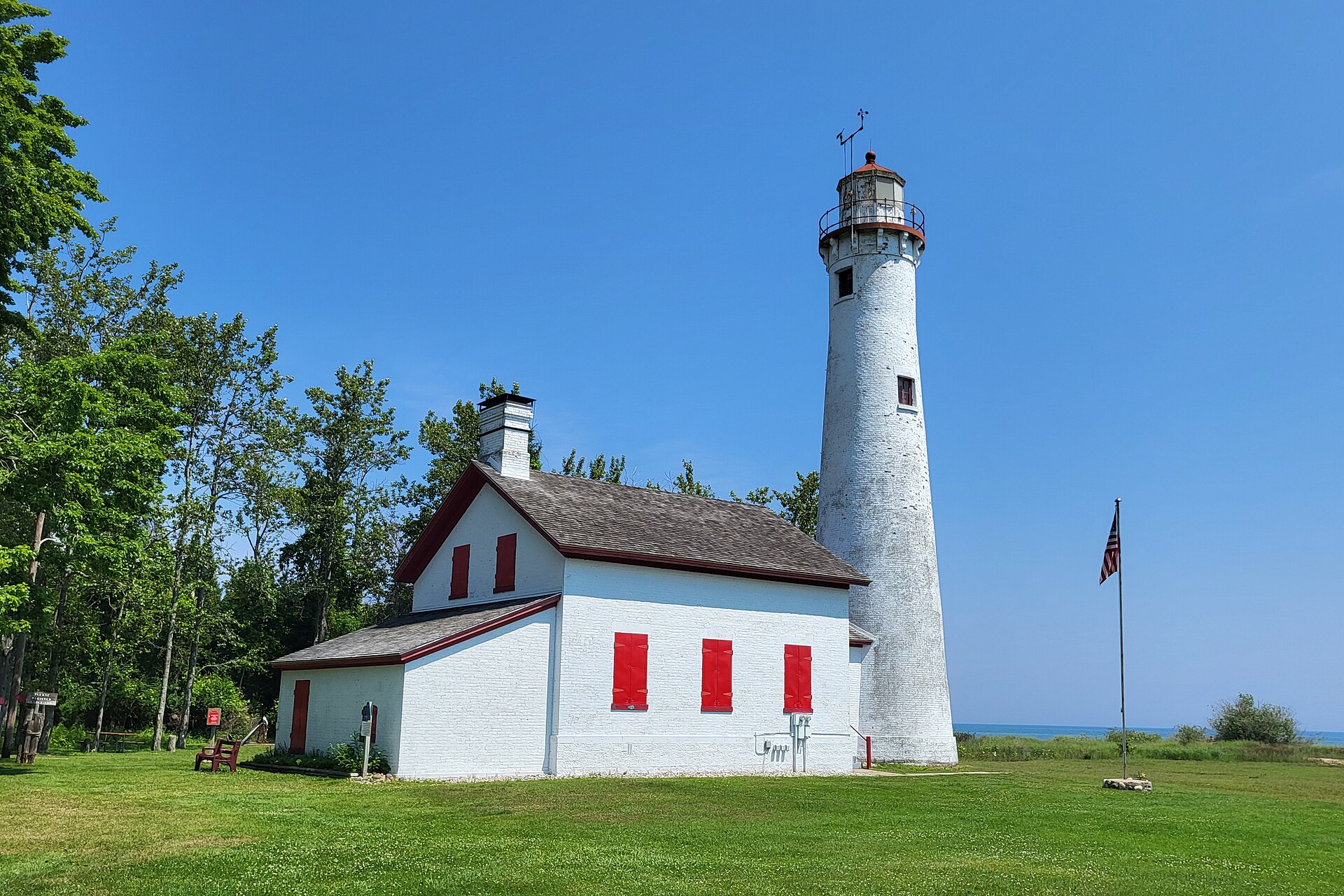 Sturgeon Point Lighthouse near Harrisville, Michigan.