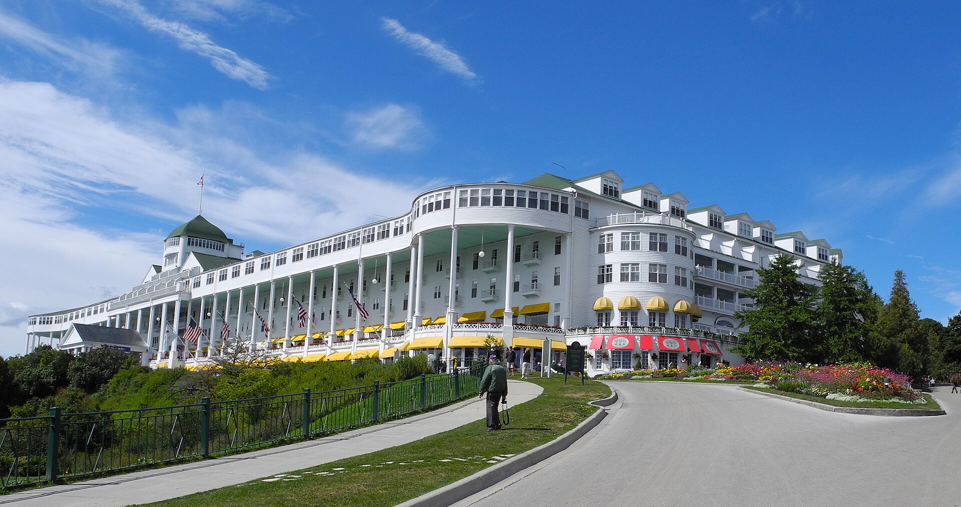 The Grand Hotel on Mackinac Island, Michigan.